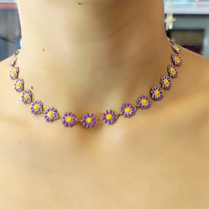 CHOUQUER DE FLORES MORADAS GRANDES