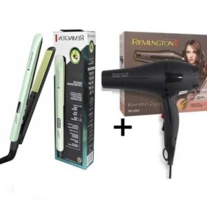 Plancha aguacate + secador remington